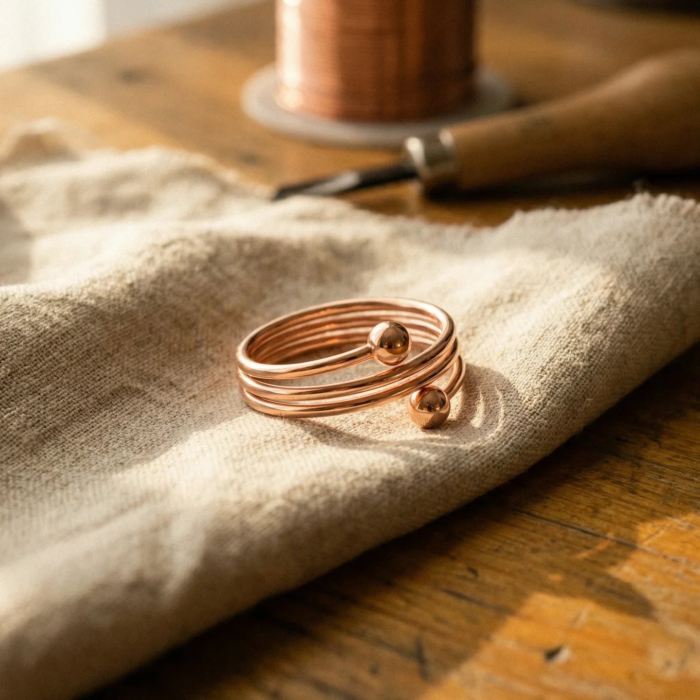 Alma Pure™ – Onda Ring aus reinem Kupfer