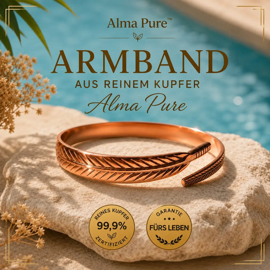 Alma Pure – LEBENSBLATT-Kupferarmband