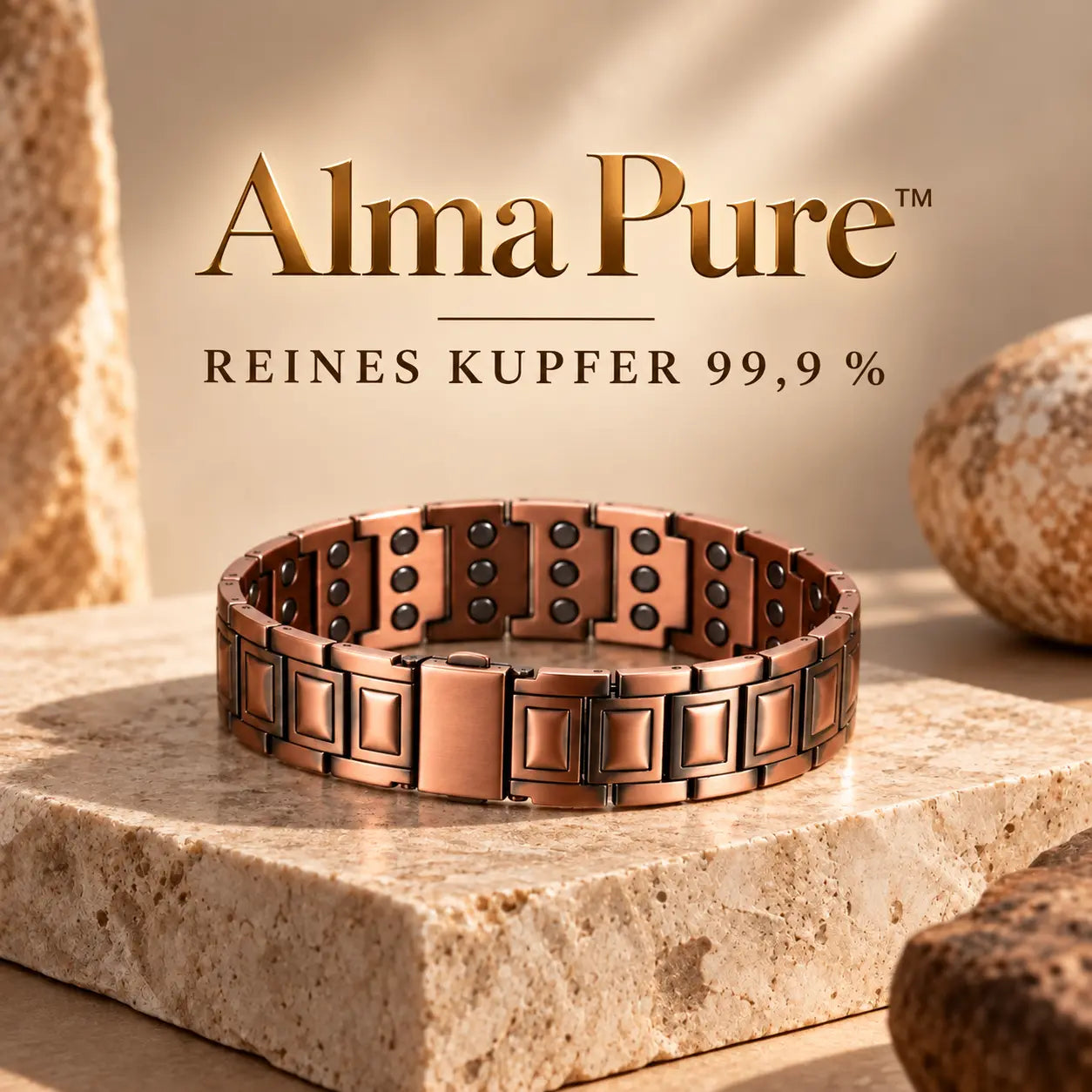 Alma Pure™ Magnetisches Kupferarmband