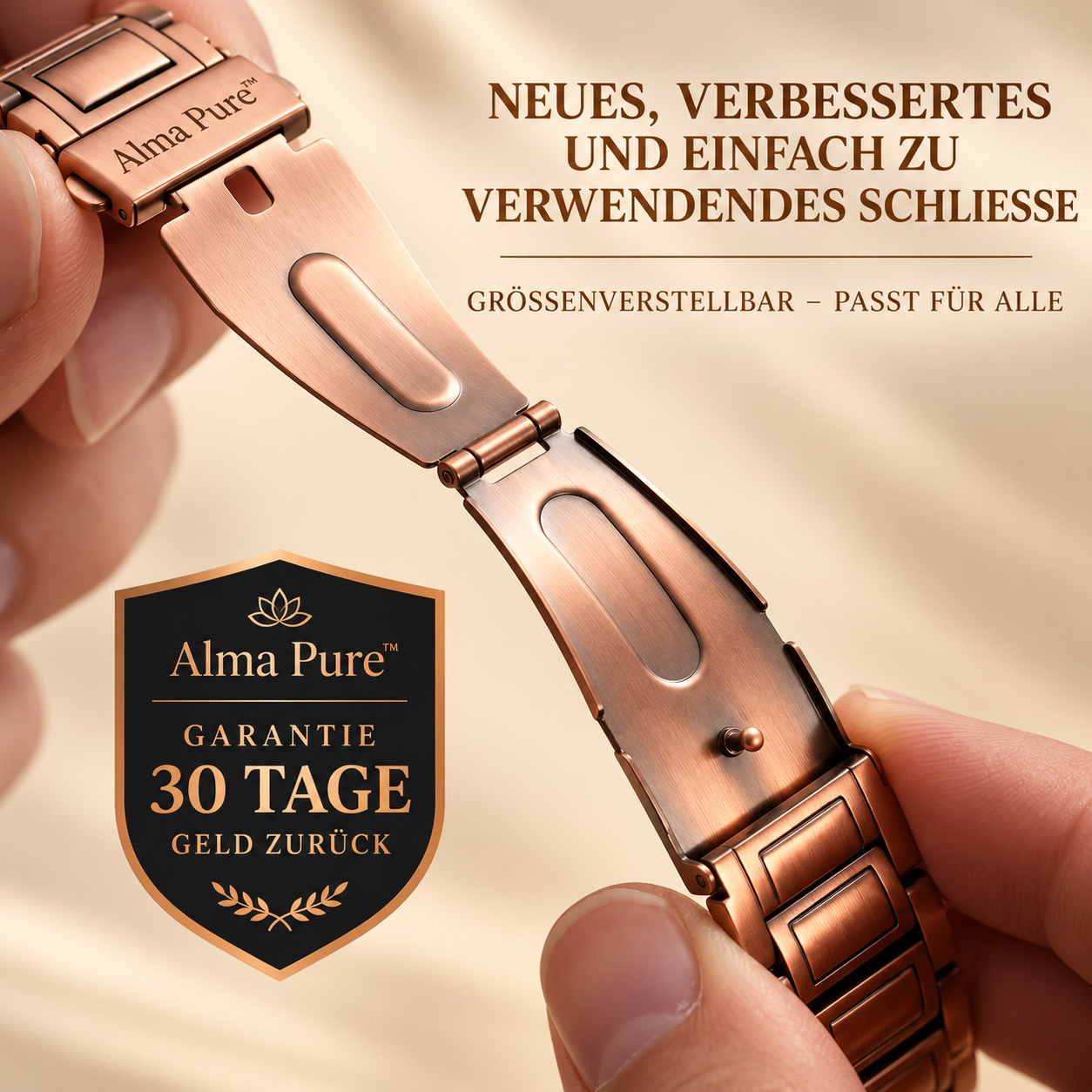 Alma Pure™ Magnetisches Kupferarmband