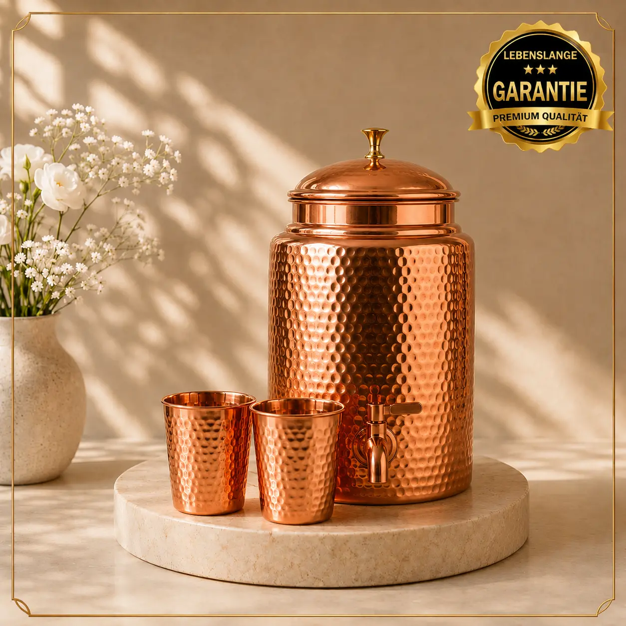 Alma Pure – Kupfer-Wasserspender 99,9 % rein