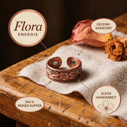Alma Pure™ – Flora Ring aus reinem Kupfer