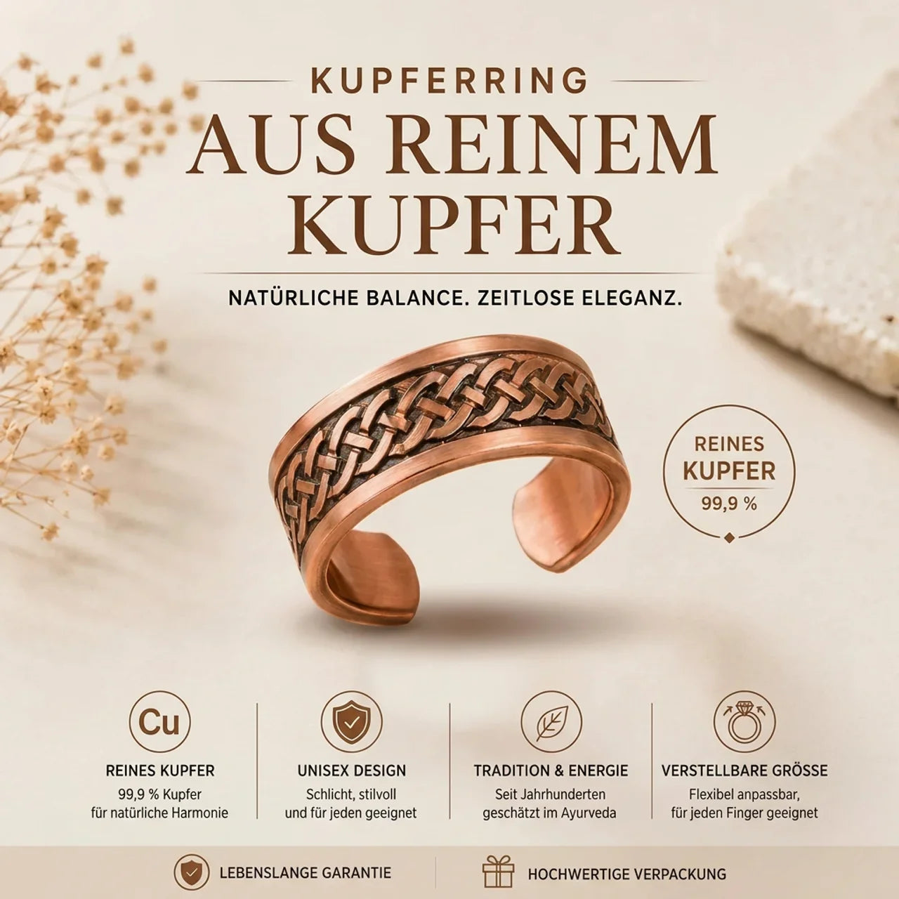 Reiner Kupferring Alma Pure™